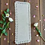 مفرش طاولة أوف وايت 90×34 سم بوليستر صناعة يدوية أنيقة thumbnail