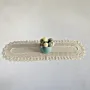 Handmade Crochet Oval Table Runner - 100% Cotton 95x27 cm
