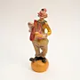 Clown Alley – Hand Painted Playful Gypsum Marble Sculpture – 20x10 cm