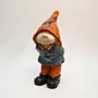 Gnome – Whimsical Gypsum Marble Sculpture – Wooden Box – 40x15 cm