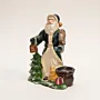 Woodland Santa – Christmas Gypsum Marble Sculpture Art  – 18x12 cm