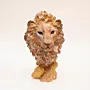 Aslan – Bold Gypsum Marble Lion Sculpture – Regal Design – 35x16 cm