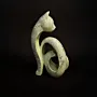 Twisted – Modern Gypsum Marble Abstract Sculpture – 26x13 cm