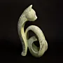 Twisted - Modern Gypsum Marble Abstract Sculpture - 26x13 cm thumbnail