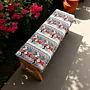 Modern Bench - Pine Wood Cushioned Seating - (6-8) kg - 42x34x121 cm thumbnail