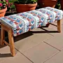 Modern Bench - Pine Wood Cushioned Seating - (6-8) kg - 42x34x121 cm thumbnail