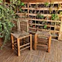 Arabic Stool Chair - Swedish Pine Wood Halfa Weave - 33x33x40 cm thumbnail