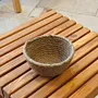 Handcrafted Medium Stitched Jute Pouch – Natural Fiber Storage (14×7 cm)