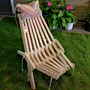 Handcrafted Foldable Teak Trap Chair – Solid Wood - 11 Kg