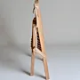 Handcrafted Foldable Teak Trap Chair - Solid Wood - 84x60x86 cm thumbnail
