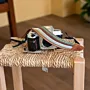 Handcrafted Camera Strap – Fabric Leather Adjustable Design