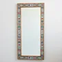 Handcrafted Full-Length Ceramic Mirror – Light Pine Wood Frame (160×78 cm)