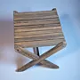 Trap Table - Dark Stained Swedish Pine Wood Side Table - 40x45x40 cm thumbnail