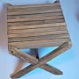 Handcrafted Trap Table – Dark Stained Swedish Pine Wood Side Table - (5–7) Kg