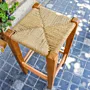 High Arabic Stool - Pine Wood Halfa Weave Counter Seat - 67x35x35 cm thumbnail