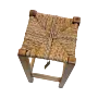 Handcrafted High Arabic Stool – Pine Wood Halfa Weave Counter Seat - 4 Kg