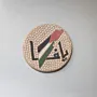 Handmade Ceramic Fridge Magnet – 5 cm with Mosaic Art Finish