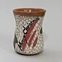 Handmade Ceramic Tea Cup with Mosaic Art Handmade Finish - 8x6x6 cm thumbnail