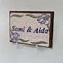 Handmade Ceramic Name Wall Hanging – Custom Names – Mosaic Art Design