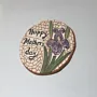 Handmade Ceramic Mosaic Magnet - Natural Clay Finish - Ø5 cm thumbnail
