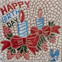 Handmade Ceramic Cup Coaster – Mosaic Art Handmade Design – 10x10 cm