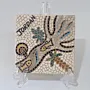 Handmade Ceramic Cup Coasters Set – Mosaic Art Design – 10x10 cm