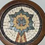 Handmade Stone Mosaic Wall Art – Circular Design – 15 cm Diameter