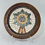 Handmade Stone Mosaic Wall Art – Circular Design – 15 cm Diameter