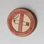 Handmade Ceramic Fridge Magnet – Mosaic Art Finish – 5 cm Diameter