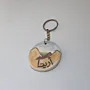 Handmade Ceramic Souvenir Keychain with Mosaic Art Finish – 5 cm