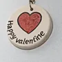 Handmade Ceramic Decorative Keychain – Mosaic Art Design – 5 cm