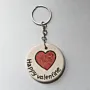 Handmade Ceramic Decorative Keychain - Mosaic Art Design - Ø5 cm thumbnail