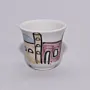 Handmade Ceramic Coffee Cup – Food-Safe Jordanian Mosaic Art Design