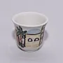 Handmade Ceramic Coffee Cup - Food-Safe Mosaic Art Design - 8x6x6 cm thumbnail
