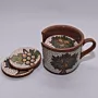 Handmade Ceramic Coaster Holder Set – Holds 5–6 Coasters – Mosaic Art