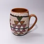 Precision Ceramic Mug - Food-Safe Decorative Mosaic Art - 12x10x10 cm thumbnail