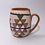 Precision Ceramic Mug - Food-Safe Decorative Mosaic Art - 12x10x10 cm thumbnail