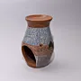 Ceramic Oil Aroma Burner - Mosaic-Inspired Craft Art - 12x14x12 cm thumbnail