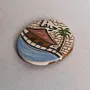 Handmade Ceramic Mosaic Magnet - Natural Clay Handmade - Ø5 cm thumbnail