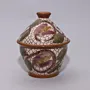 Ceramic Storage Jar for Sugar or Tea - Mosaic Art Finish - 12x15x12 cm thumbnail
