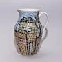 Ceramic Milk Pitcher - Food-Safe Natural Clay Finish - 15x10x10 cm thumbnail