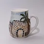 Handmade Ceramic Mug – Food-Safe Precision Crafted Mosaic Art Design