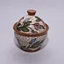 Ceramic Storage Jar for Sugar or Tea - Mosaic Art Design - 12x15x12 cm thumbnail