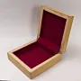Handmade Ceramic & Wood Storage Box with Mosaic Design - 15x15 cm thumbnail