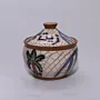 Handmade Ceramic Table Olive Oil Bottle with Mosaic Art Finish
