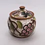 Handmade Ceramic Kitchen Storage Jar with Mosaic Art Handmade Finish