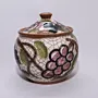 Ceramic Kitchen Storage Jar with Mosaic Art Handmade - 12x15x12 cm thumbnail