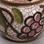 Ceramic Kitchen Storage Jar with Mosaic Art Handmade - 12x15x12 cm thumbnail