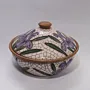 Handmade Ceramic Hospitality Serving Tray - Decorative Design - Ø22 cm thumbnail