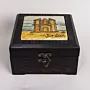 Handmade Ceramic Storage Box with Mosaic Art Finish - 12x12 cm thumbnail